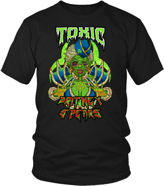 Toxic Metal Shirt - Britney Spears Metal T Shirt (600x600), Png Download