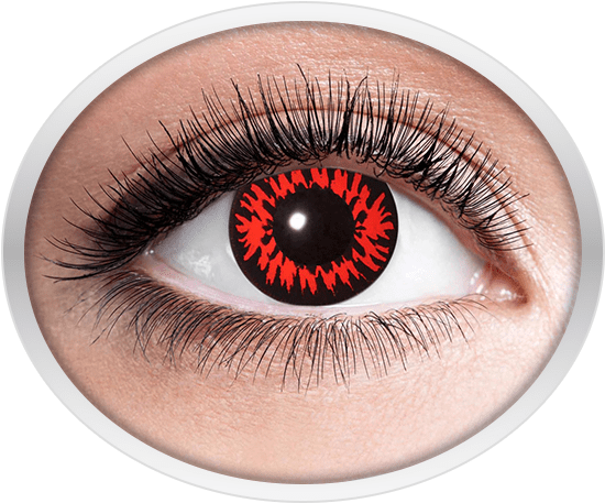 Freaklens Red Wolf - Eyecatcher Fashion Contact Lens - Red Wolf - (600x600), Png Download