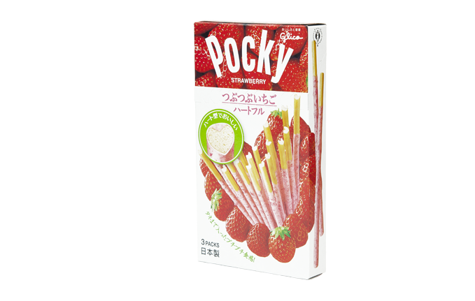 Pocky Strawberry Japan - Glico Pocky Strawberry Cream Covered Biscuit Sticks (800x533), Png Download