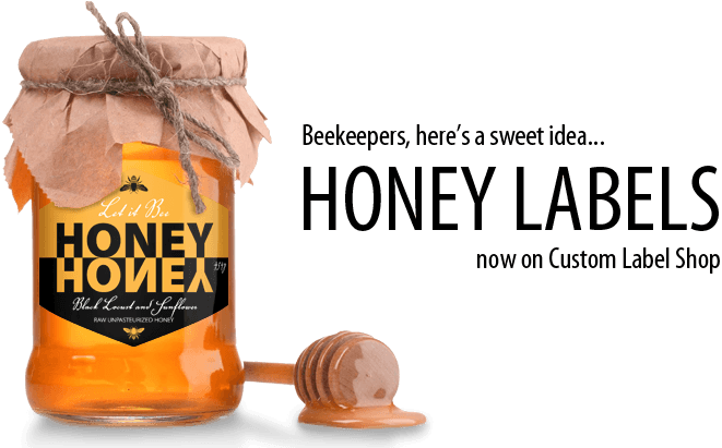 Personalized And Custom Labels Custom Label Shop - Honey Labels (668x416), Png Download