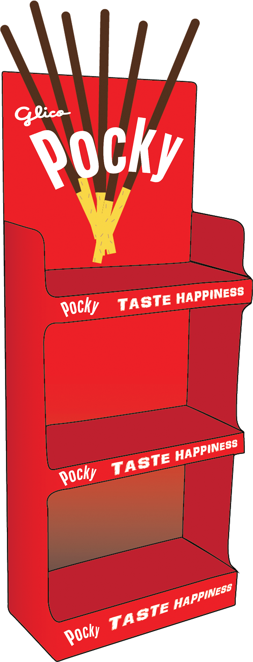 Thank You - Pocky Point Of Purchase (1400x2324), Png Download