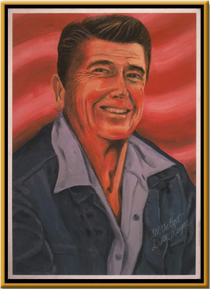 President Ronald Wilson Reagan - Openclipart (649x1000), Png Download