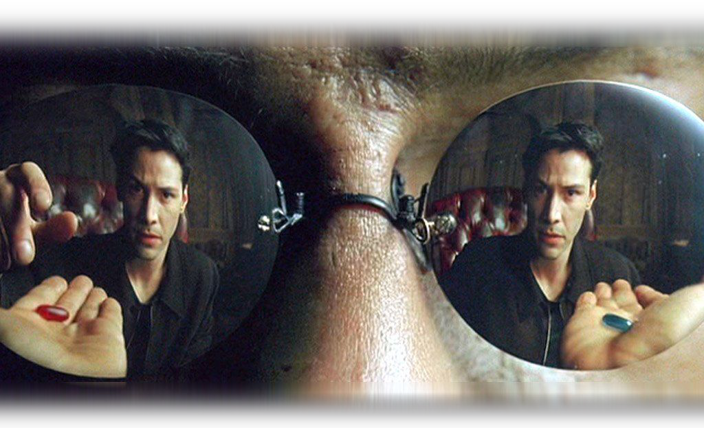 Red Pill Or Blue Pill - Matrix Blue Red Pill Transparent (1024x623), Png Download