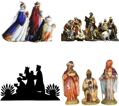 Three Kings Wisemen Christmas Nativity Throw Blanket (400x400), Png Download