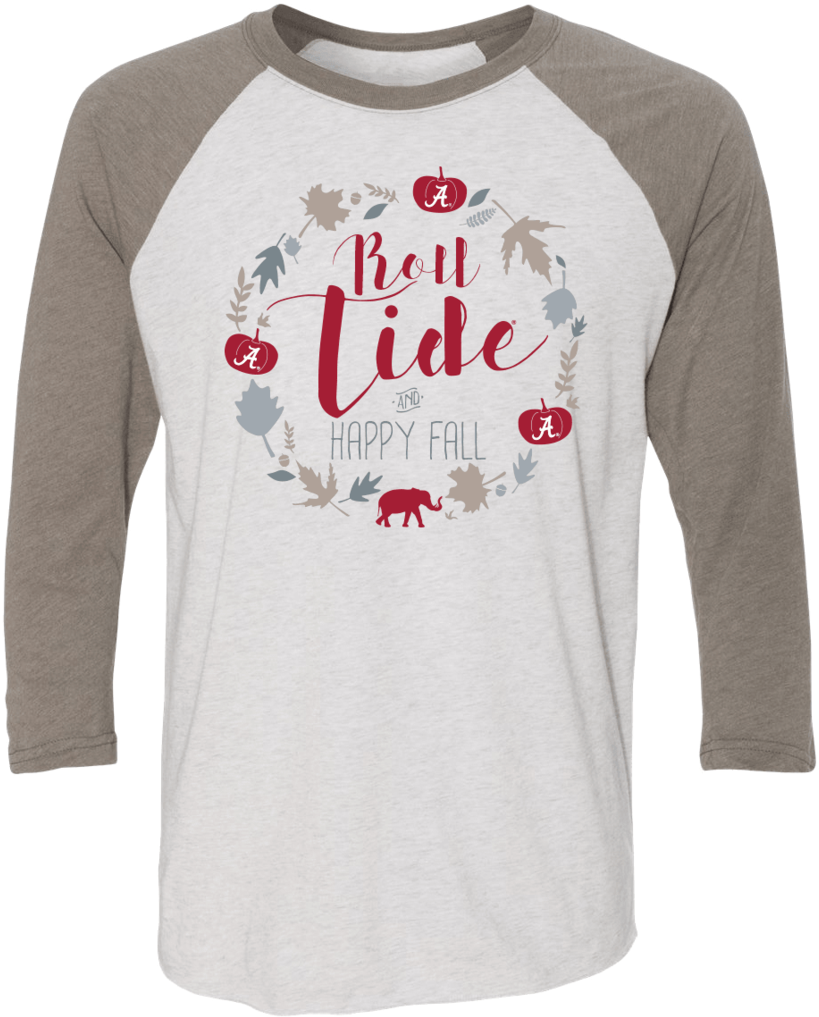 Happy Fall Raglan - Shirt (1024x1024), Png Download