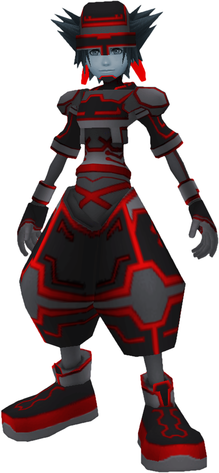 Sora Sp Valor - Kingdom Hearts 2 Sora Valor Form (428x923), Png Download