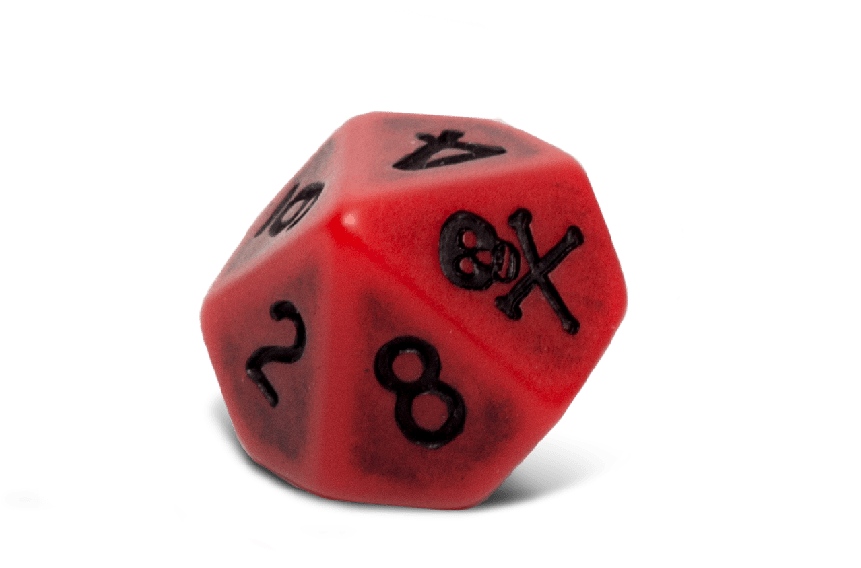 Set Of 6 Blood D10 Dice - Dice Game (1000x1000), Png Download