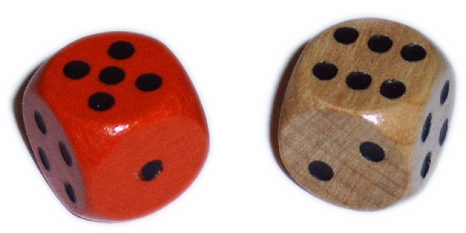 File - Dices5-6 - Dices (1540x773), Png Download