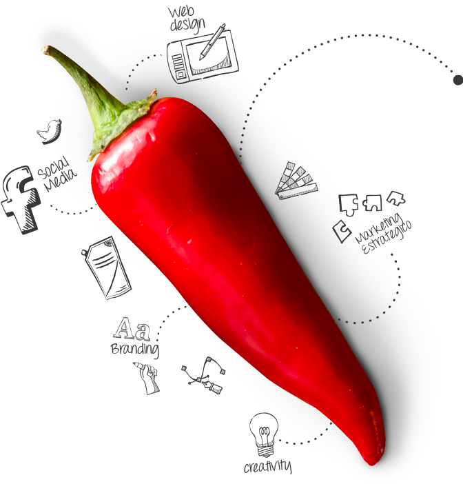 Home Esencia Img Eng - Pepper Design (672x702), Png Download