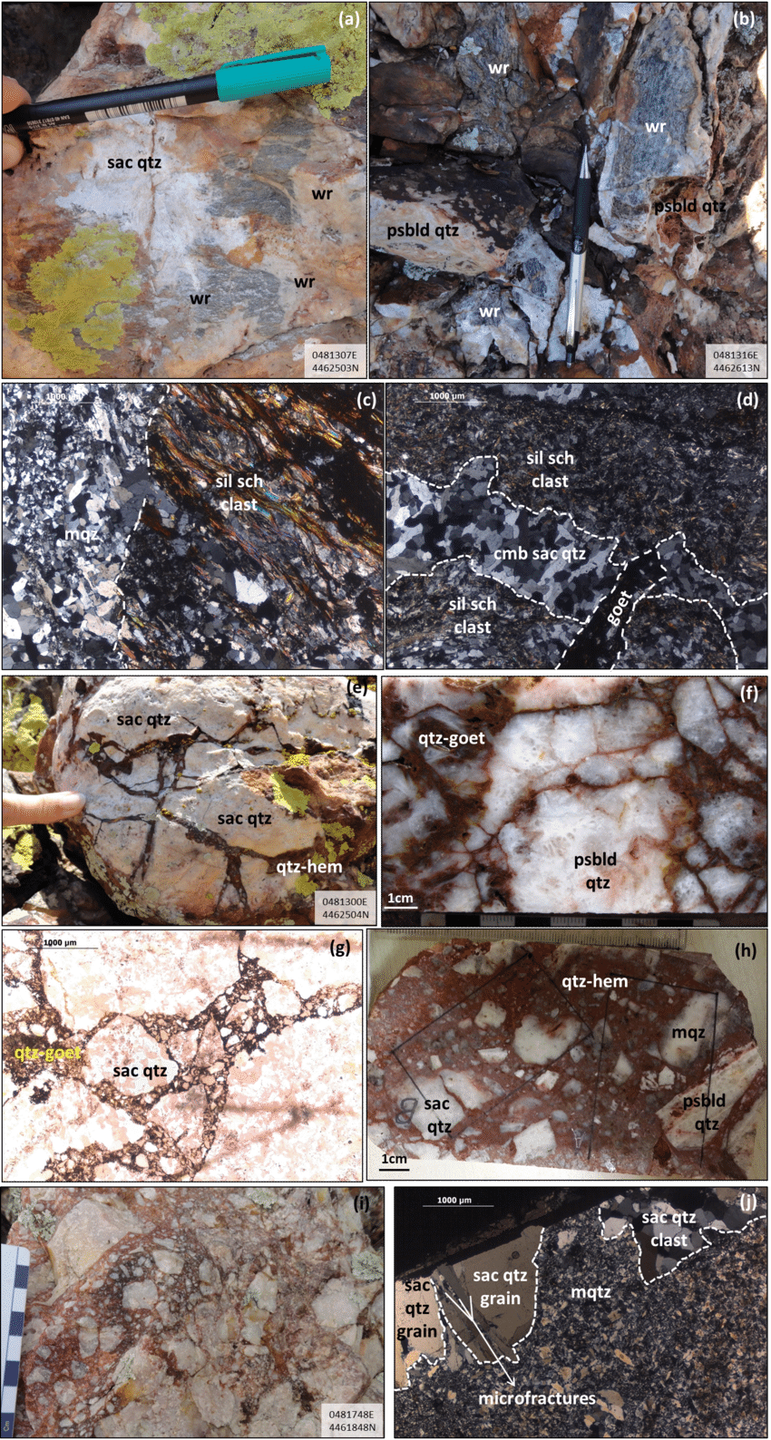 Breccia With Clasts Of Wall Rock Schist Plus A Cement - Saccharoidal Quartz (850x1588), Png Download