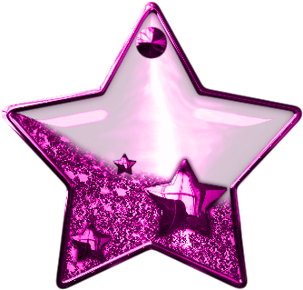 Glitter Star Png Photoscape - Estrela Com Glitter Em Png (385x397), Png Download