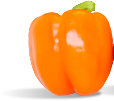 Peppers Are Packed With Vitamins And This Page Is Packed - Orange Pepper Png (368x348), Png Download