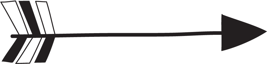 Tribal Arrow - Arrow Silhouette (1076x365), Png Download