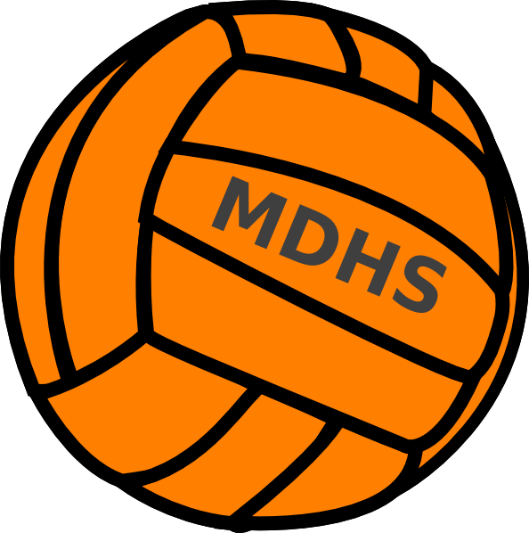 How To Set Use Orange Volleyball Clipart (594x598), Png Download