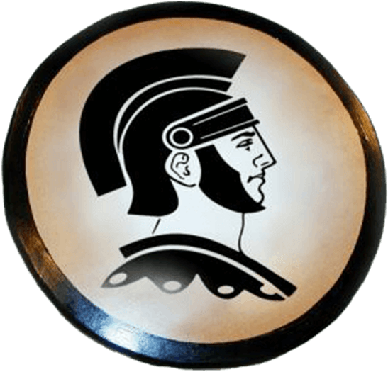 Wooden Spartan Warrior Shield - Ancient Greece Clipart (550x550), Png Download