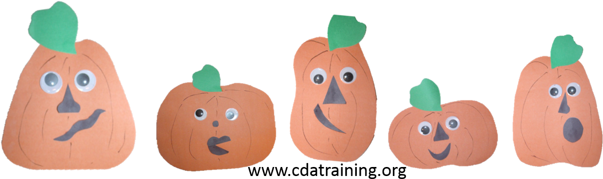 Five Little Pumpkins Cut Outs Clipart - Different Pumpkin Shapes (1267x412), Png Download