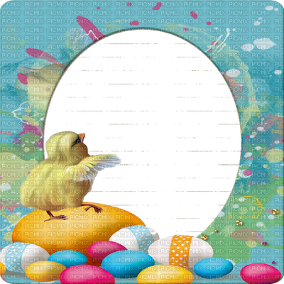 Easter Frame Deco - Duck (400x400), Png Download