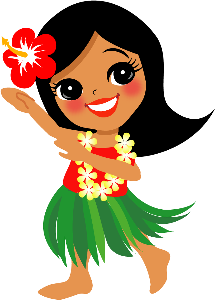 Clip Art Freeuse Stock Hawaiian Dancer Clipart - Dançarina De Ula Png (740x1000), Png Download