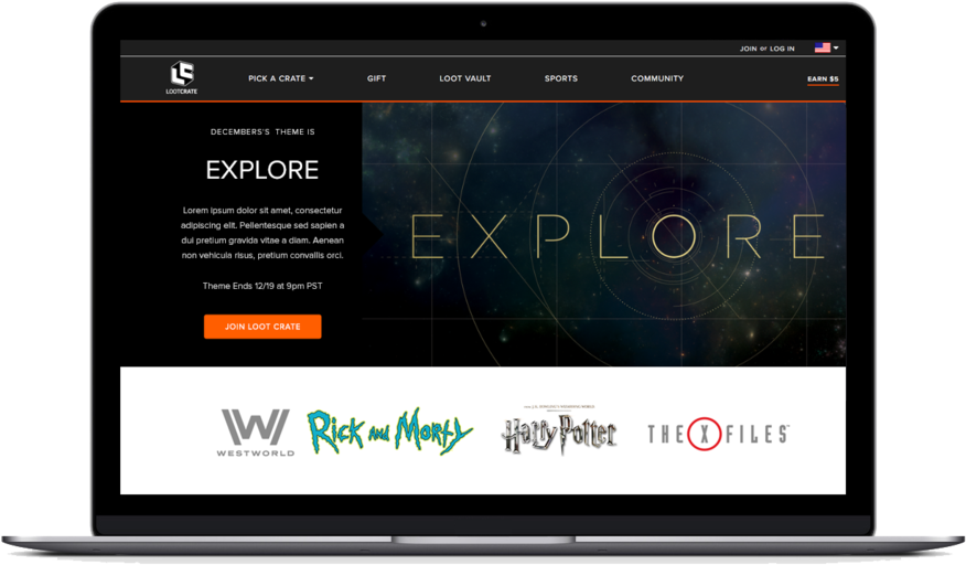 Lc Franchise Lootwear Homepage 1400 - Rick & Morty: Micro Construction Set: You Can Run (1000x571), Png Download
