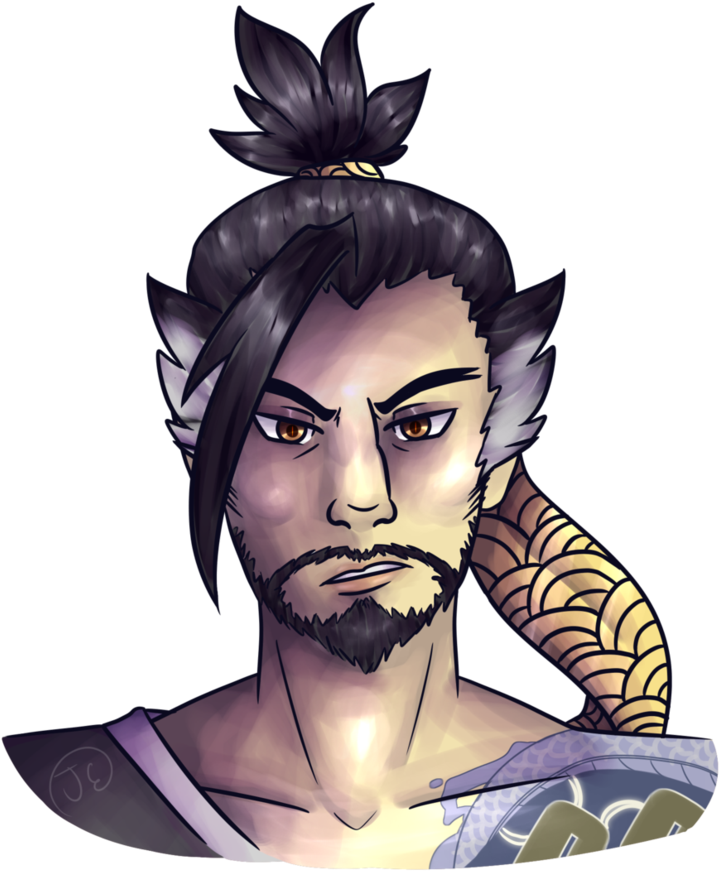 Hanzo Head Png Png Library Library - Library (848x942), Png Download