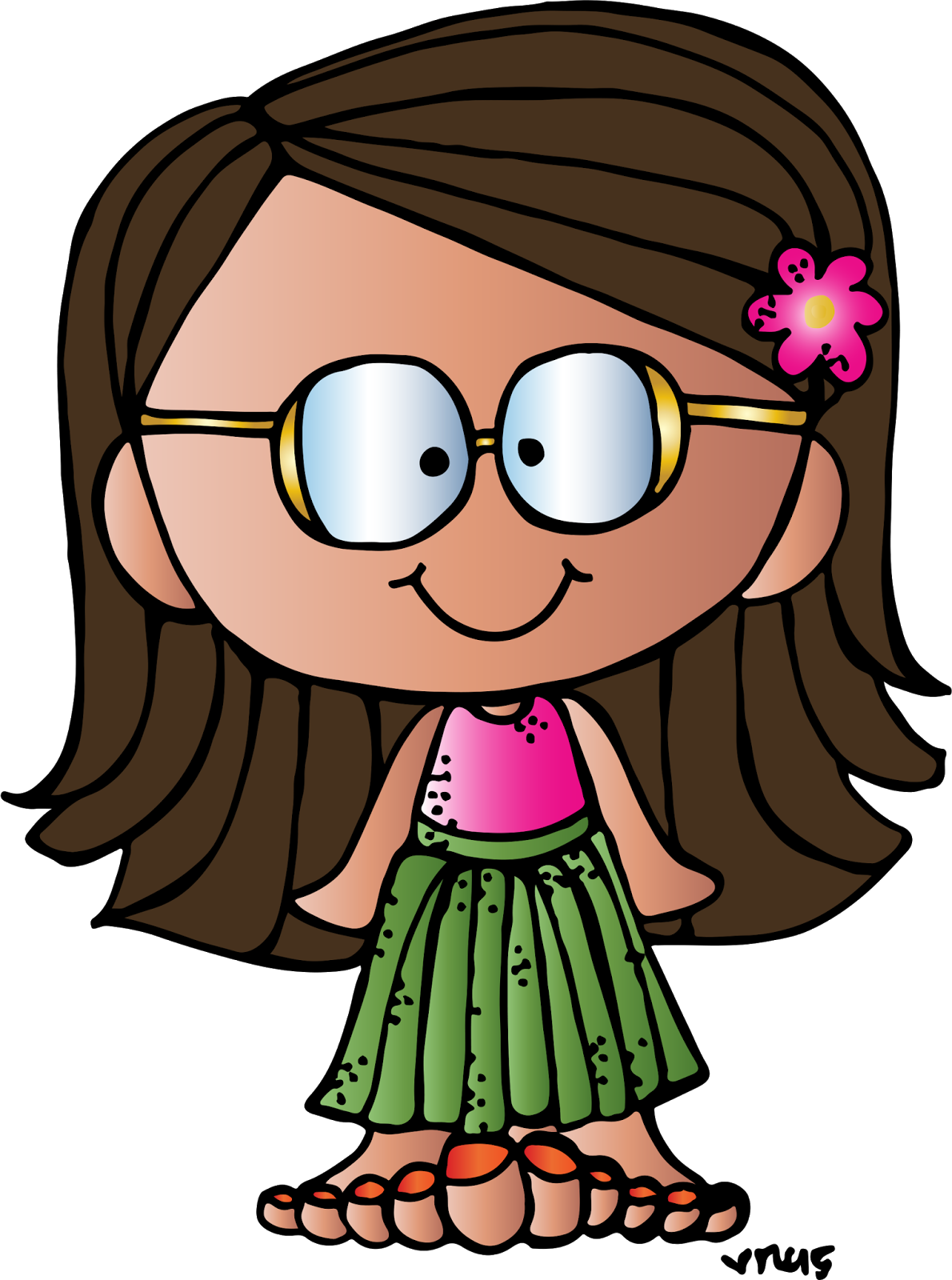 You Can Click On Her To Make Her Larger, And Then Save - Melonheadz Hula (1190x1600), Png Download
