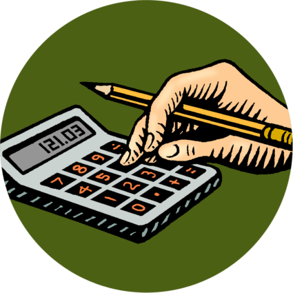 Image Library Accountant Clipart Calculator - Illustration (425x425), Png Download