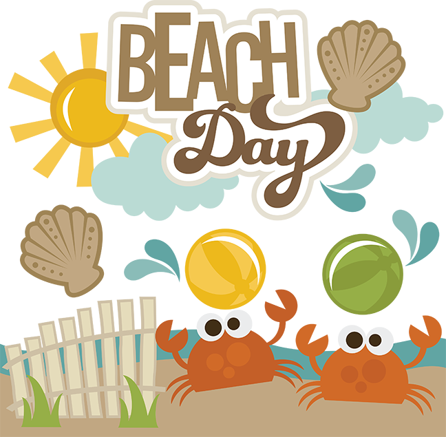Volleyball Clipart Church - Beach Day (648x635), Png Download