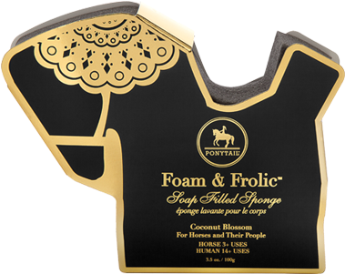Foam & Frolic, Soap-infused Sponge - Ponytail Ponysgcb Foam And Frolic Sofilled Sponge (395x515), Png Download