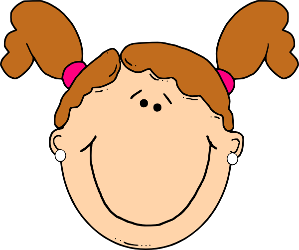 Small - Girl Face Clip Art (600x501), Png Download