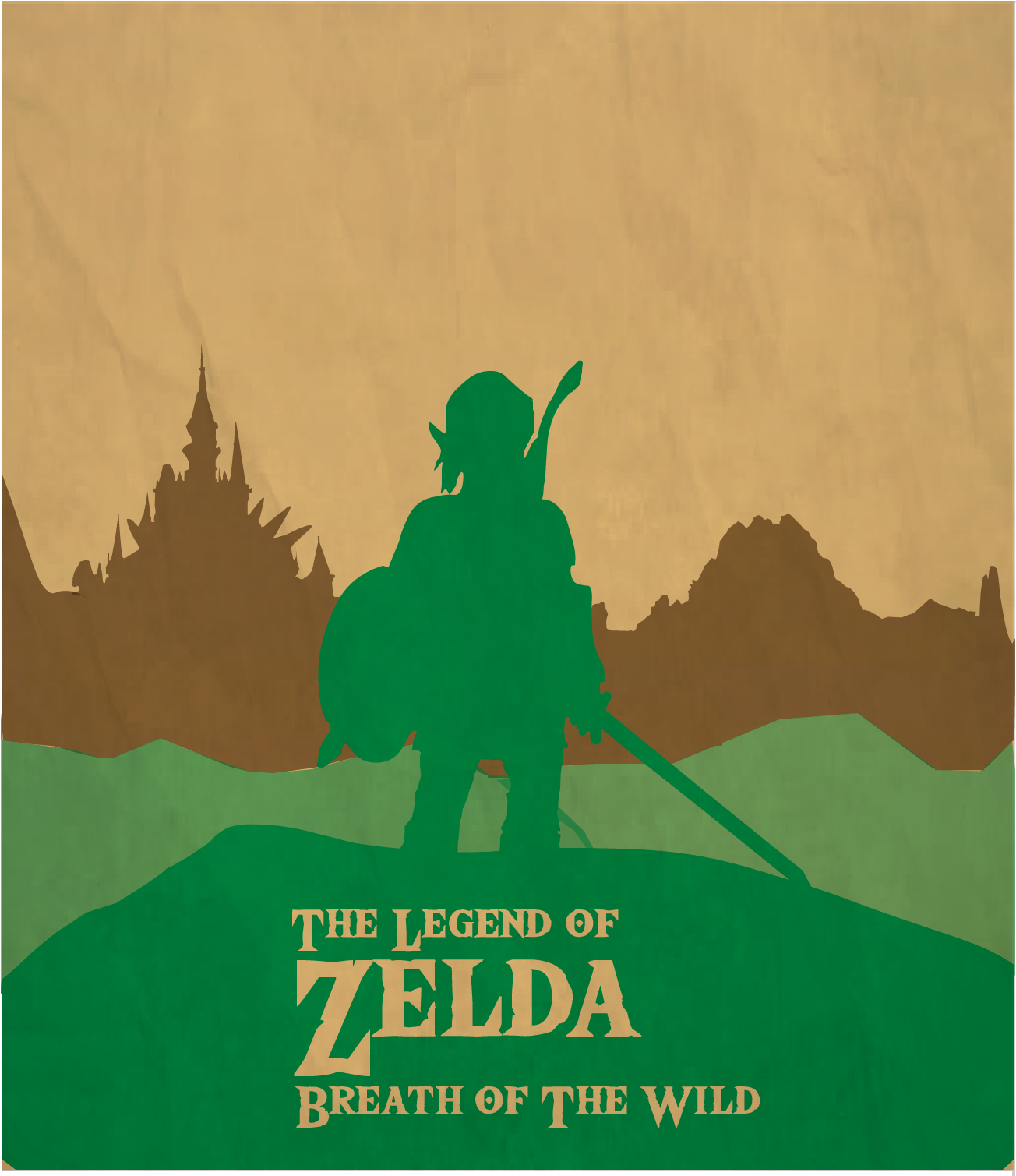 Breath Of The Wild Minimalist Poster Visit Blazezelda - Minimalist Poster (1473x1605), Png Download