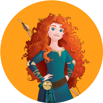 Merida Circle V=1459892511 - Ravensburger Disney Princess 4 In A Box Jigsaw Puzzle (450x450), Png Download