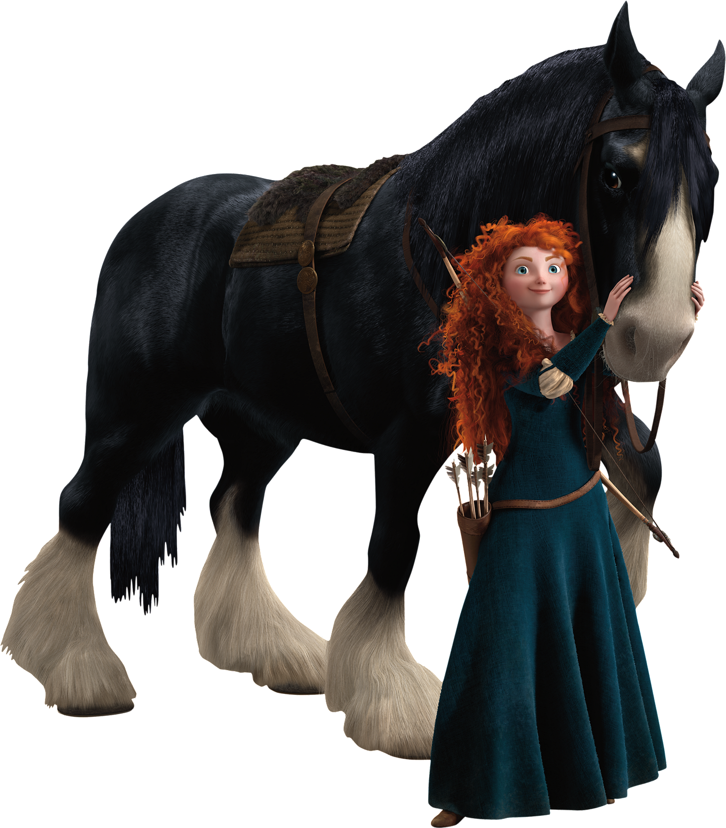 Merida Download Png - Merida And Angus (1588x1724), Png Download