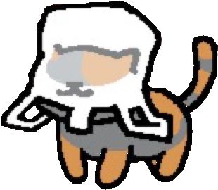 Here's A Transparent Spooky Wearing A Plastic Bag Looking - Neko Atsume Transparent Cats (380x380), Png Download