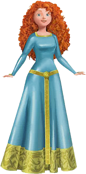 Meridablue 294×578 Pixels Disney Princess Merida, Brave - Princess Merida Blue Dress (294x578), Png Download