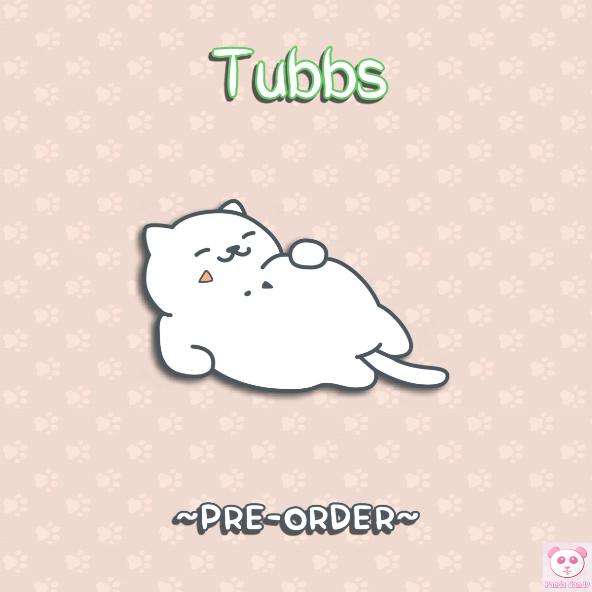 Pre-order*** Tubbs Neko Atsume Hard Enamel Pin - Illustration (1200x1200), Png Download