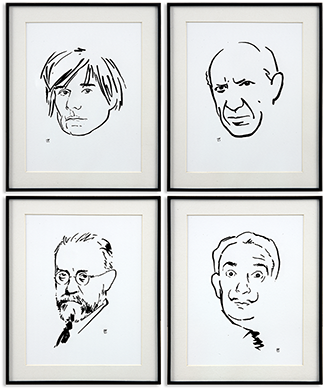 Famous Painters - Cartoon (400x400), Png Download