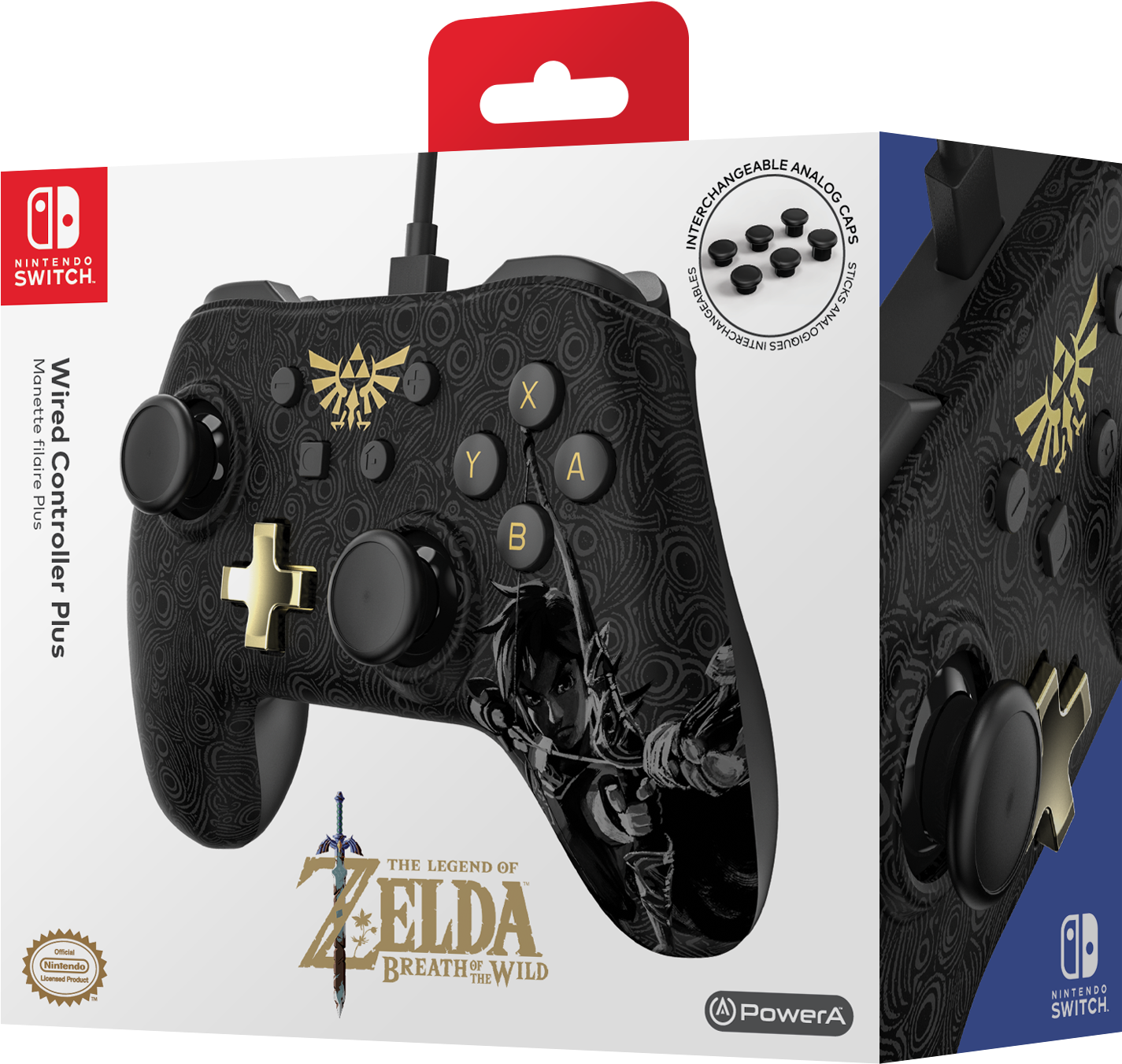 Nintendo Switch Wired Controller Plus Zelda - Super Mario Odyssey Wired Controller (2100x2100), Png Download