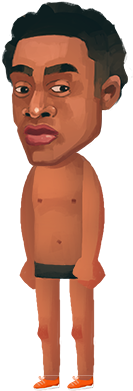 Eth Town - Barechested (266x500), Png Download