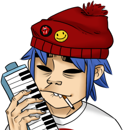 3 - Gorillaz 2d Png (500x463), Png Download