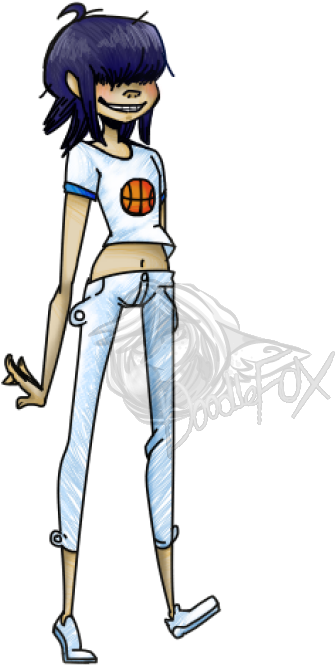 Noodle - Gorillaz - - Gorillaz Noodle Full Body (440x800), Png Download