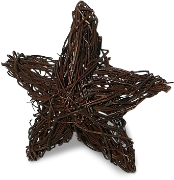 Wicker Xmas Star - ハロウィン イラスト 無料 かぼちゃ (555x544), Png Download