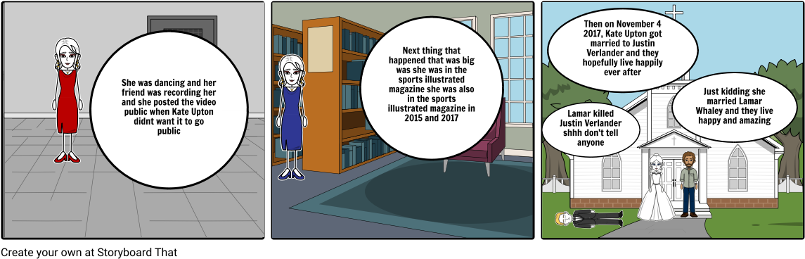 Kate Upton Story - Cartoon (1164x385), Png Download
