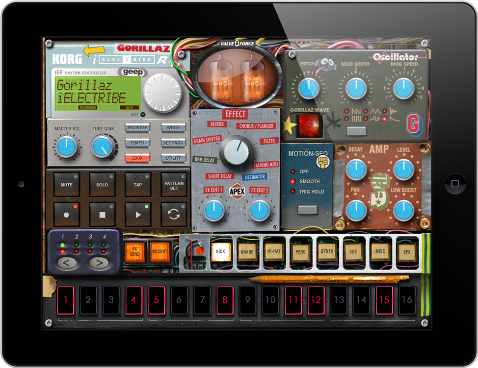 Ielectribe Gorillaz Edition - Gorillaz Korg (1200x800), Png Download