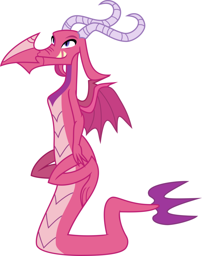 Pink1ejack, Background Dragon, Ballista, Dragon, Dragoness, - My Little Pony Pink Dragon (809x1024), Png Download