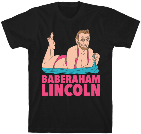 Baberaham Lincoln Mens T-shirt - Ll Take A Potato Chip And Eat (484x484), Png Download