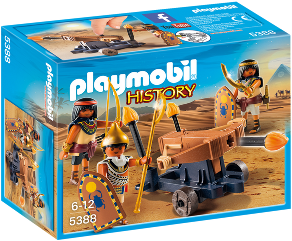 Playmobil Egyptian Troop With Ballista (700x700), Png Download