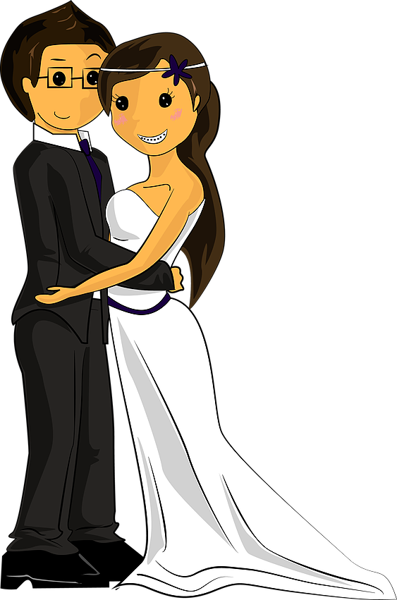 Png Novios - Imagen De Novios Png (563x851), Png Download