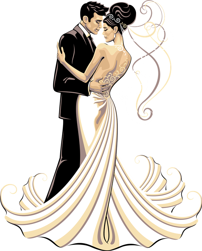 Grabacion De Matrimonios - Pareja De Boda Png (644x800), Png Download