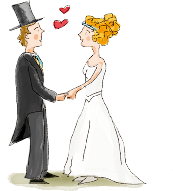 Wedding (350x386), Png Download
