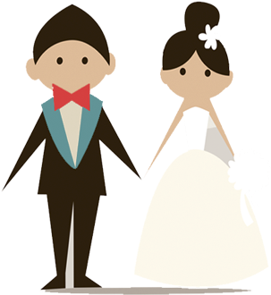 Photocall - Bride And Groom Icon (412x379), Png Download